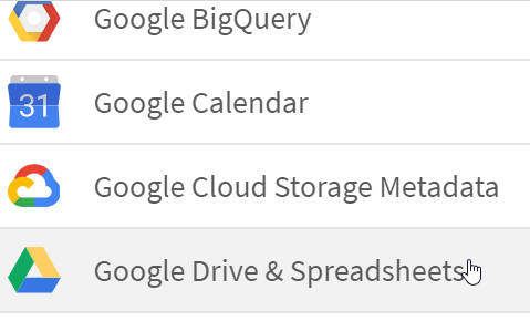 Image ayant pour but d'illustrant les connecteurs Qlik Sense pour Google Drive