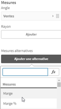 Mesures alternatives - Qlik Sense