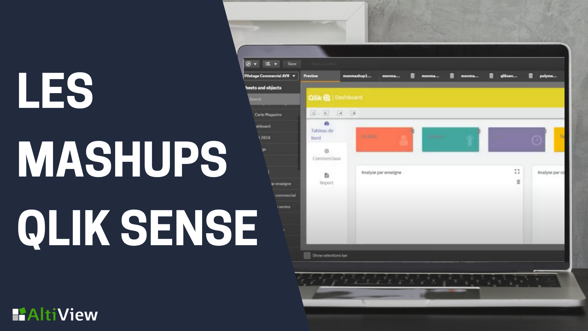 Créer des mashups dans Qlik Sense