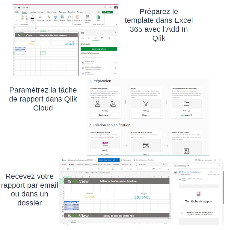 Qlik cloud rapport Excel- nouveautés février 2024