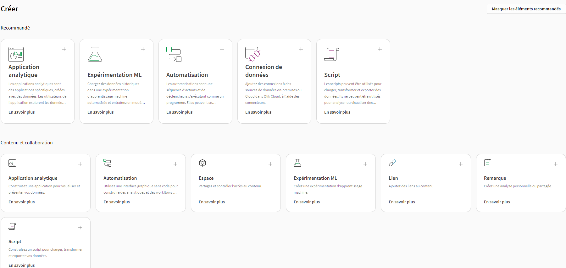 Page de création autonome de contenu